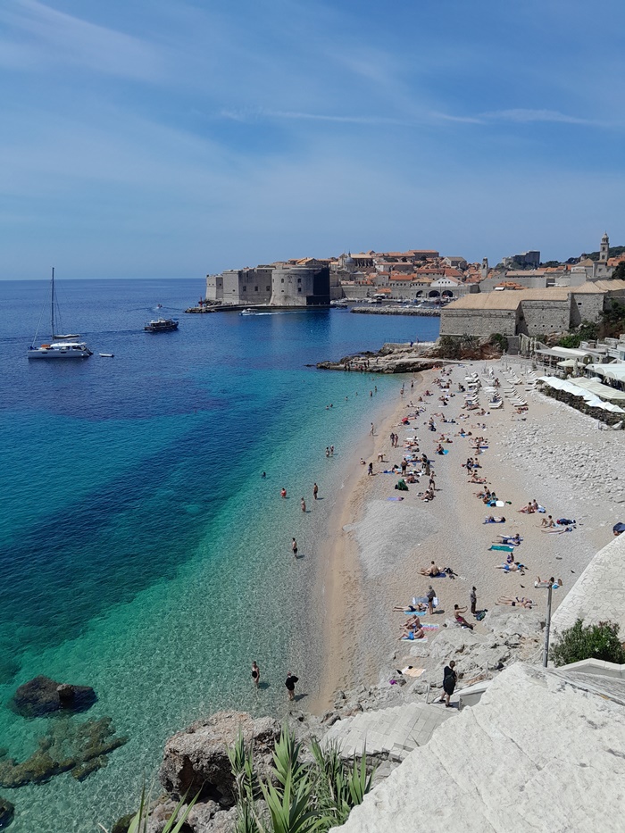 Banje beach in Dubrovnik Banje beach in Dubrovnik