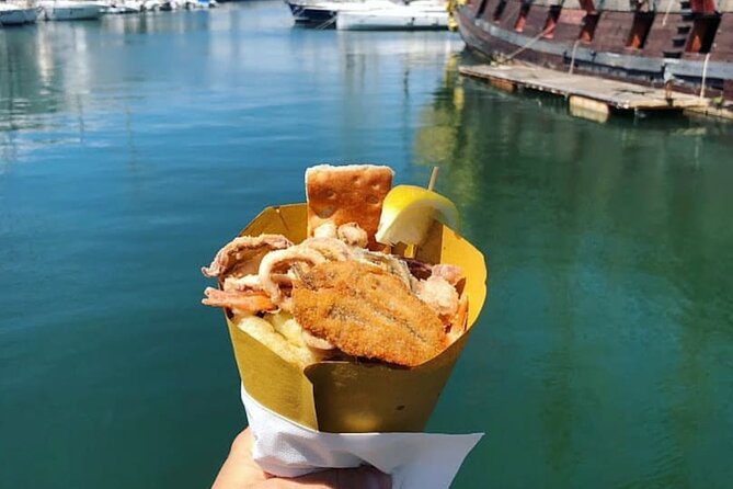 You'll be eating fried seafood on this food tour in Genoa You'll be eating fried seafood on this food tour in Genoa