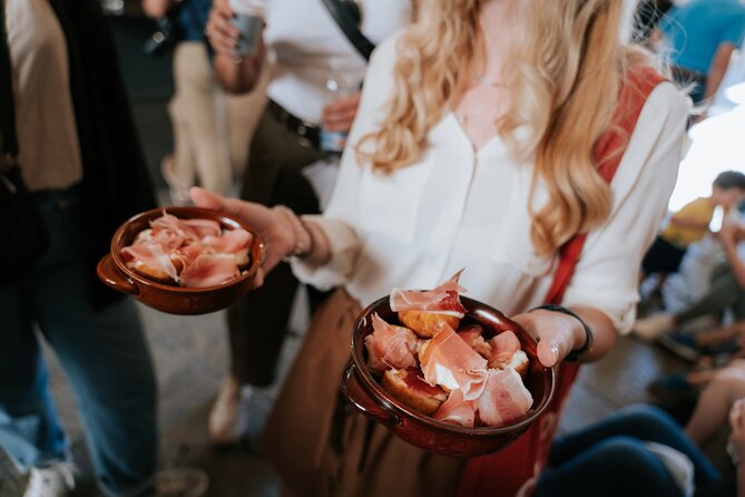 You'll be snacking on soft coccoli with prosciutto on this Florence food tour!