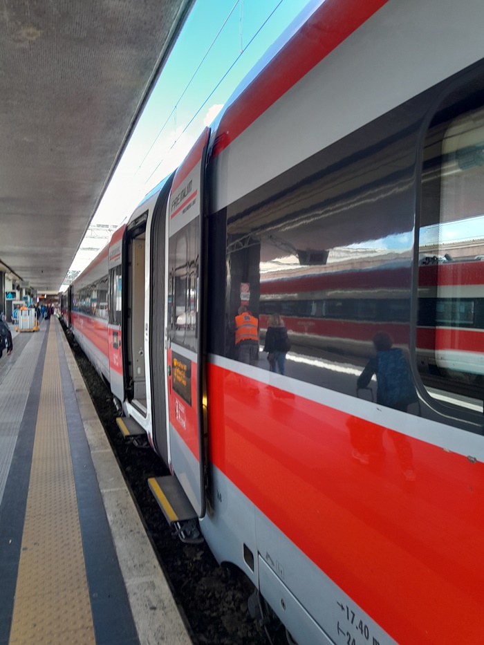 Frecciarossa, the high-speed train in Italy