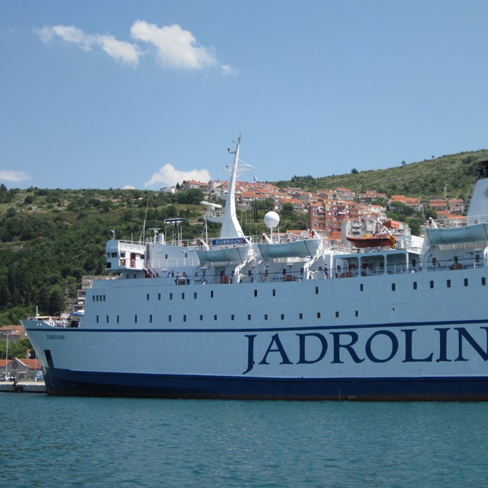 Jadrolinija ferry in Gruz port
