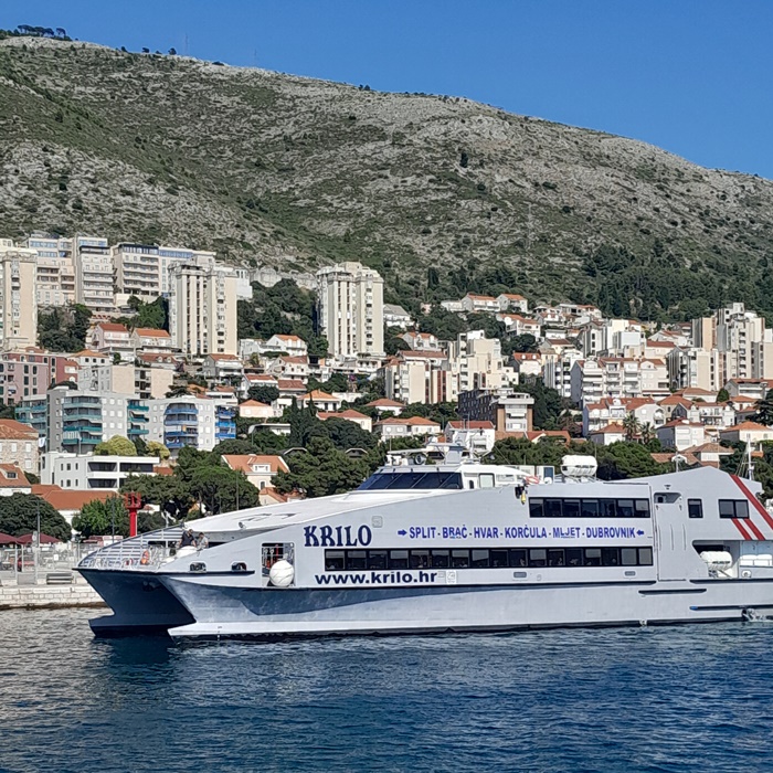 Krilo high-speed catamaran ferry from Dubrovnik to the islands and Split Krilo high-speed catamaran ferry from Dubrovnik to the islands and Split