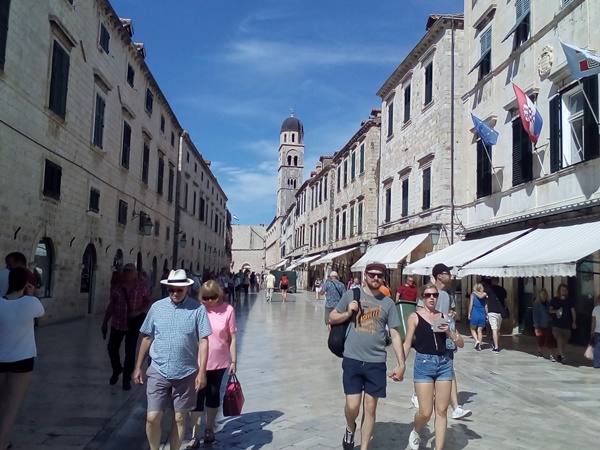 Stradun - the main promenade of the Old Town Stradun - the main promenade of the Old Town