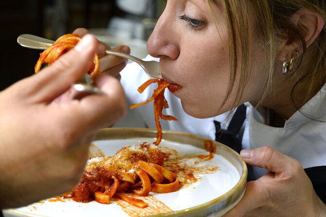 Carbonara, Cacio e Pepe, and Amatriciana are on the menu on this pasta making class in Rome!