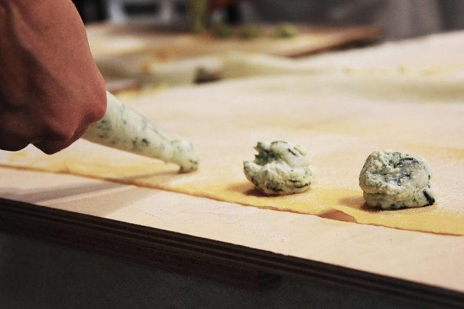 You'll be making pasta dough and filling and then crafting ravioli on this Rome cooking class!