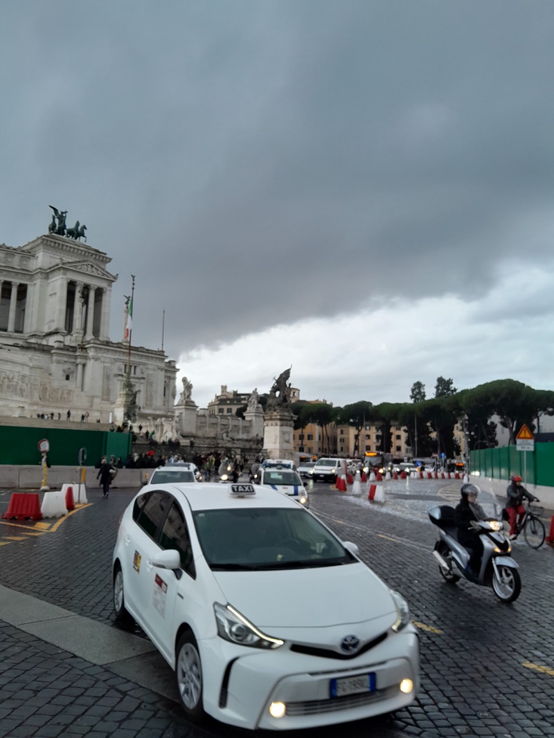 Rome taxi car