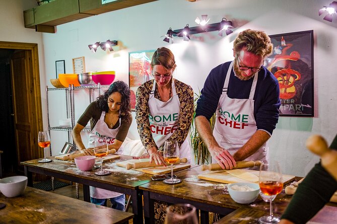 You'll be preparing pasta dishes while sipping on spritzes on this Rome cooking class!
