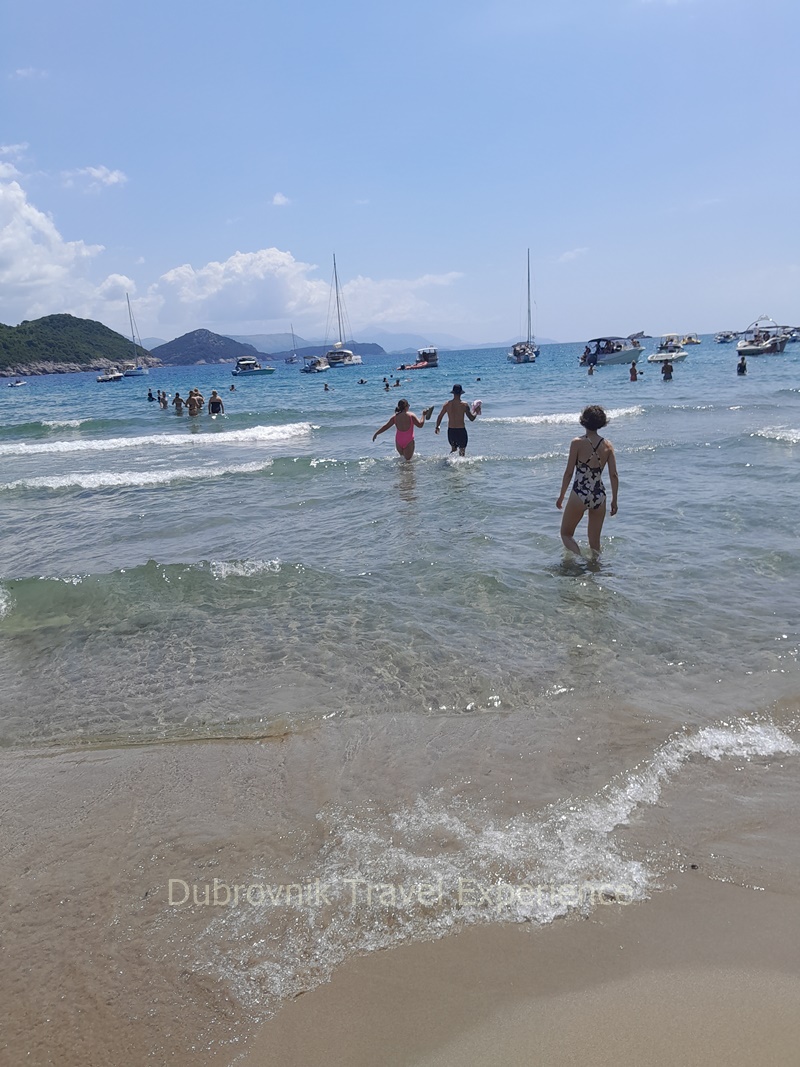 Sunj, a beautiful sandy beach on Lopud island Sunj, a beautiful sandy beach on Lopud island