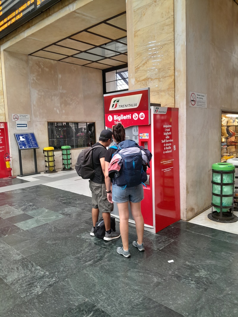 Automated ticket machines at Santa Maria Novella train station
