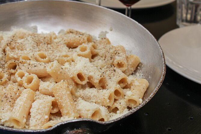 You'll be sampling cacio e pepe pasta at local trattoria on this foodie walk in Rome!