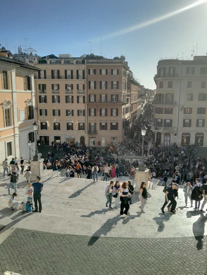 A stunning view from Spanish Steps A stunning view from Spanish Steps